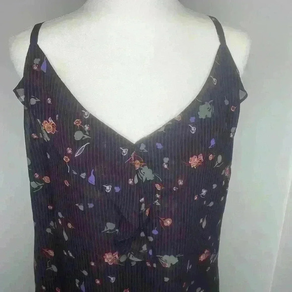 CABI (EUC) Floral Layered Top w/Adjustable Spaghetti Straps Women’s Size Small - Picture 2 of 6